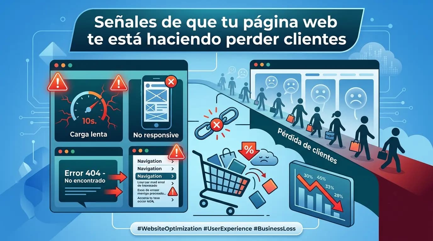 Señales de que tu página web te está haciendo perder clientes