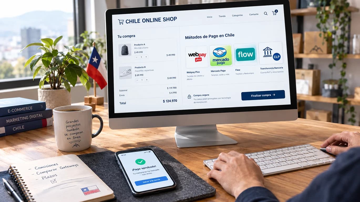 Pasarelas de pago en Chile para WooCommerce: Webpay, Mercado Pago, Flow y más