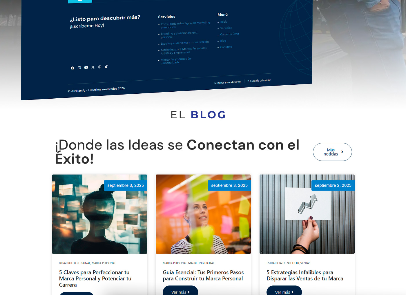 Randy Alvarado — Sitio web de consultoría — imagen 3