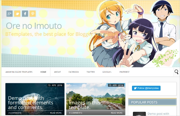 Ore-no-Imouto-Free-Blogger-Template