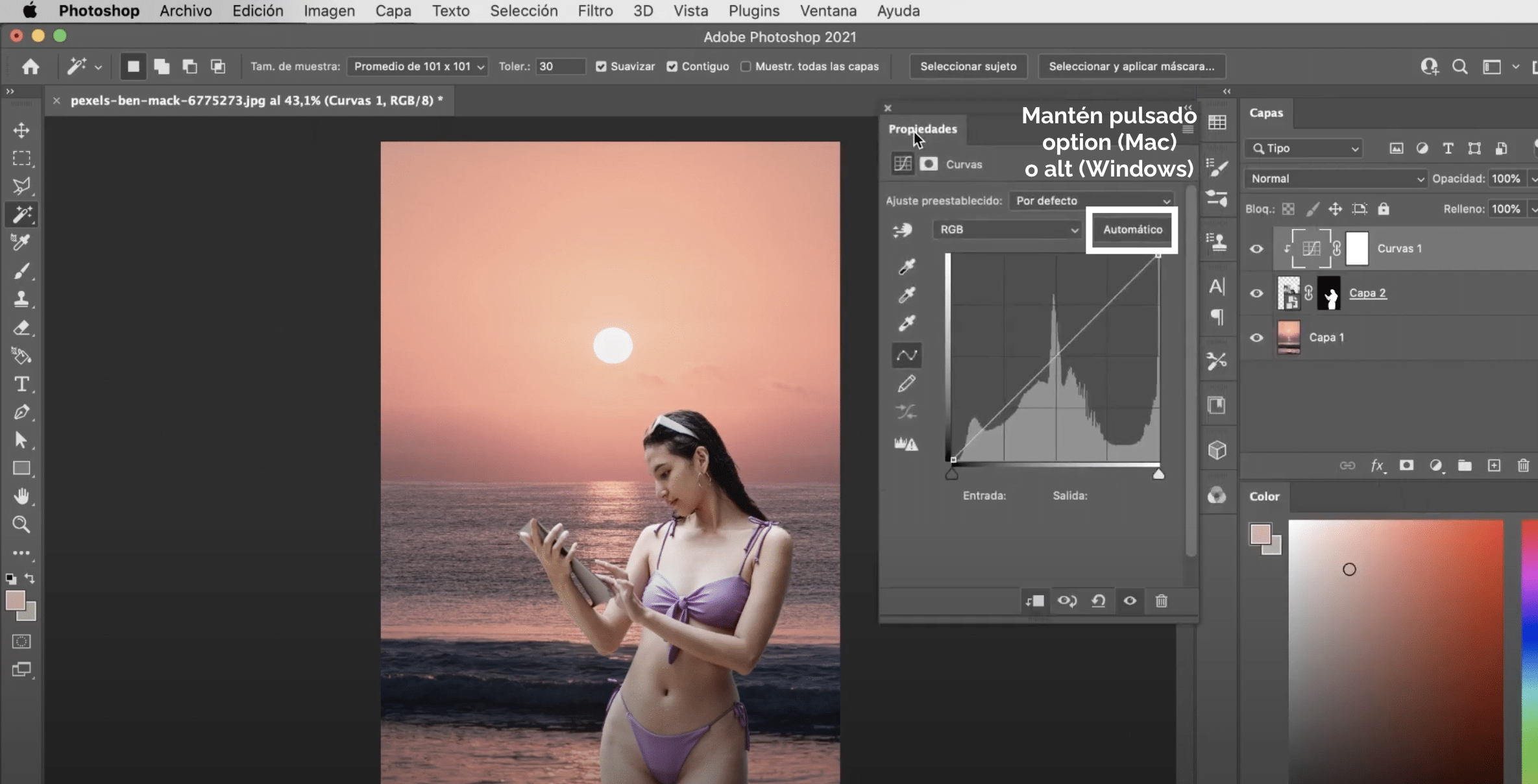 Cómo igualar el color de dos fotos en Adobe Photoshop