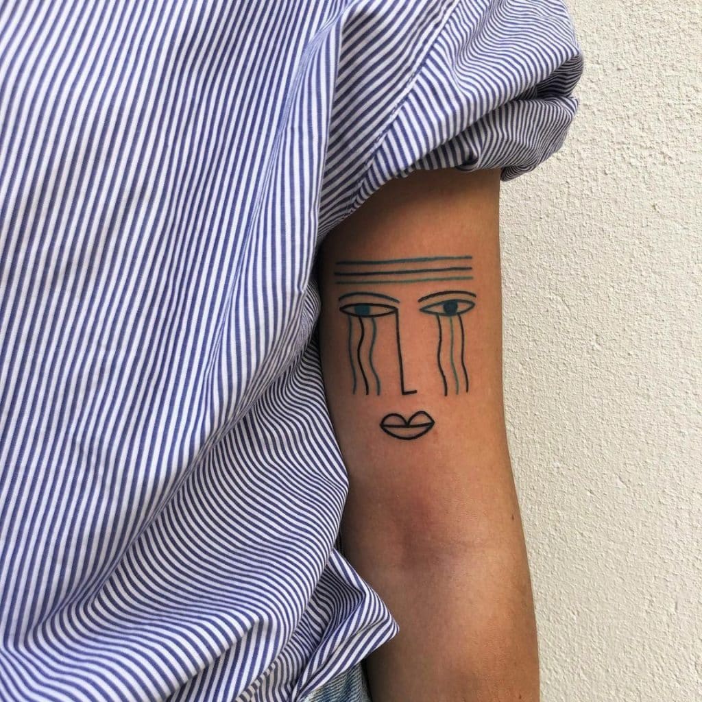 Carlo-Amen tatuaje picasso ojos