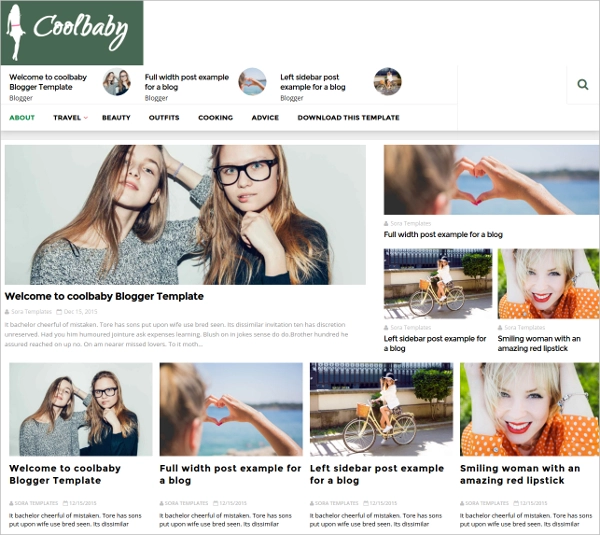 CoolBaby-Fashion-Blogger-Template
