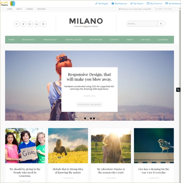 Milano-Blogger-Template