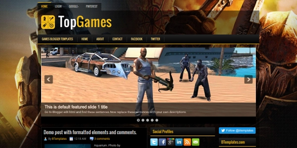 TopGames-Best-Free-Blogger-Template