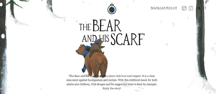 sitio web bear and scarf