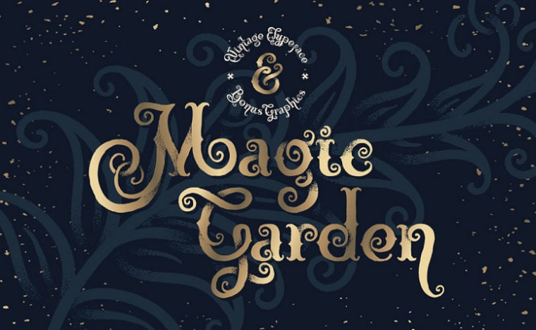 tipo de letra magic garden