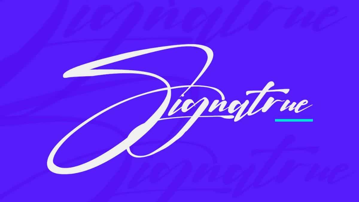 Signature tipografia firma